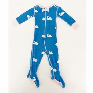 The Beaufort Bonnet Company Blue Bunny Easter Footie 3-6 Months
